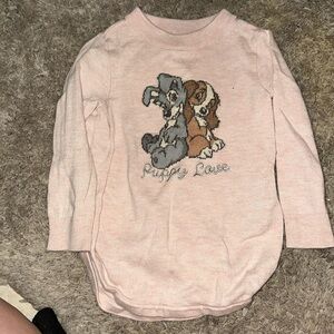 Disney baby gap lady and tramp long sleeve sweater